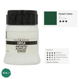 ARTISTS ACRYLIC PAINT - Heavy Body - Daler Rowney - CRYLA - 250ml - HOOKERS GREEN