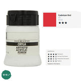 ARTISTS ACRYLIC PAINT - Heavy Body - Daler Rowney - CRYLA - 250ml - CADMIUM RED