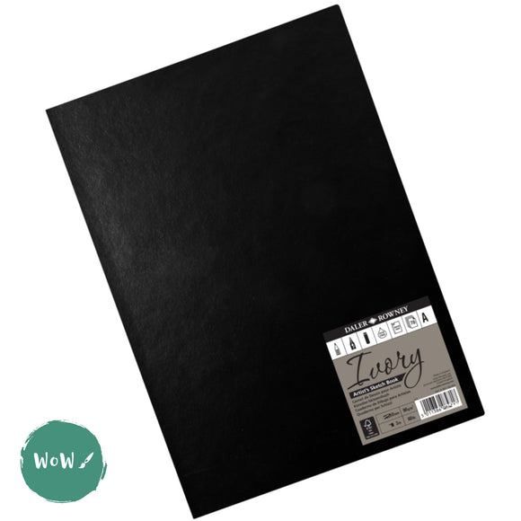 Softback Sketchbook - Daler Rowney IVORY 90gsm cream cartridge paper A4 PORTRAIT