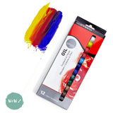 OIl Paint Set- Daler Rowney SIMPLY - OIL CREATIVE EASEL 40 Piece SET