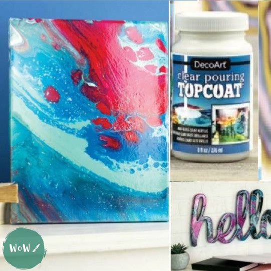 Acrylic Pouring Medium DecoArt® Clear Pouring Top Coat fl oz