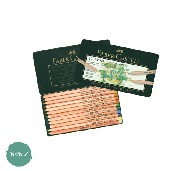 Pastel Pencil Sets - Faber Castell - PITT -  Tin of 12