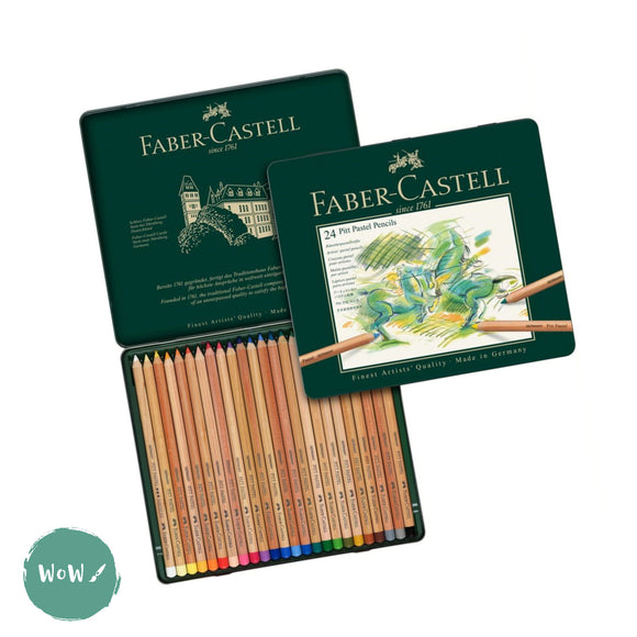 Pastel Pencil Sets - Faber Castell - PITT -  Tin of 24