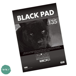 Frisk Black paper pads 135gsm A3