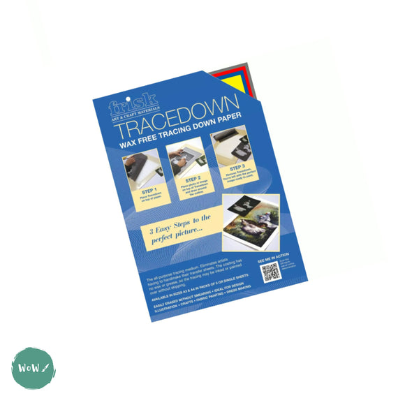 Tracing Down - TRACEDOWN  A4 Pack of 5 Sheets- ASSORTED
