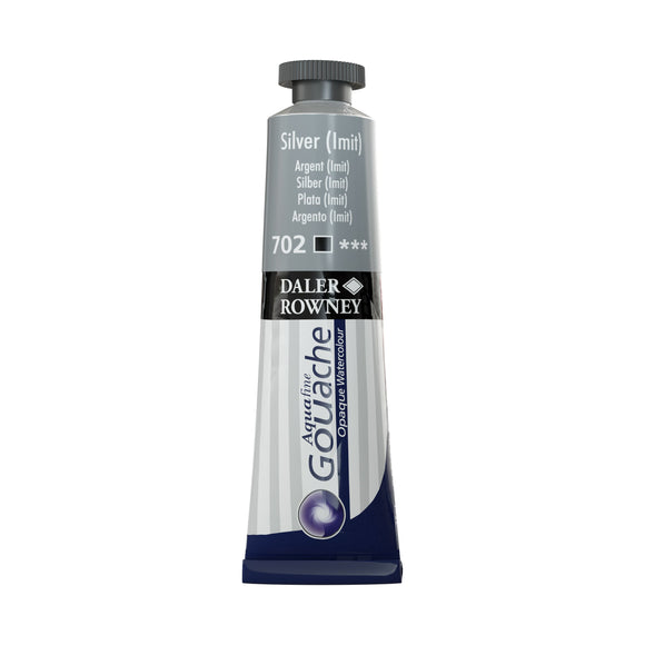 GOUACHE – Daler Rowney – AQUAFINE – 15ml Tube - SILVER (IMIT)