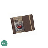 Hardback Watercolour Paper Book - TRAVEL JOURNAL - Hahnemuhle  TONED 200gsm WATERCOLOUR – BEIGE Book - A5
