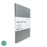 Softback Sketchbook - Hahnemuhle PACK OF 2 - Sketch & Note pads, 125 g/m² - A4 - GREY/PINK BUNDLE - Laurier/Fuchsia