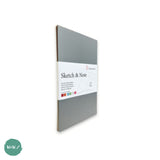 Softback Sketchbook - Hahnemuhle PACK OF 2 - Sketch & Note pads, 125 g/m² - A5 - GREY/PINK BUNDLE - Laurier/Fuchsia