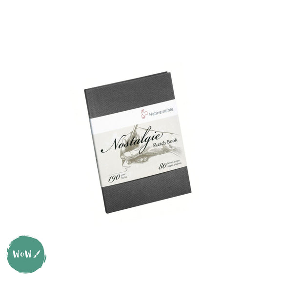 Hardback sketchbook - Square bound - Hahnemuhle NOSTALGIE Book - 190gsm A5 Portrait