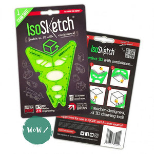DRAWING ACCESSORY- Stencil IsoSketch® 3D Drawing/Drafting Tool Template
