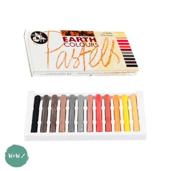 Soft Pastels Sets - Jakar - 12 assorted Earth Colours