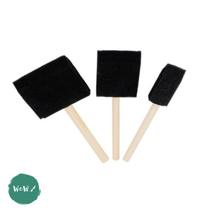 Foam Brushes - Pack of 3 sizes