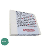 Khadi 100% cotton handmade Artists’ paper - STITCHED BLOCK BOOK - 32 pages - 210gsm - ROUGH 21 x 25 cm