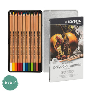 Coloured Pencil Sets - Lyra REMBRANDT -  Tin 12 Assorted