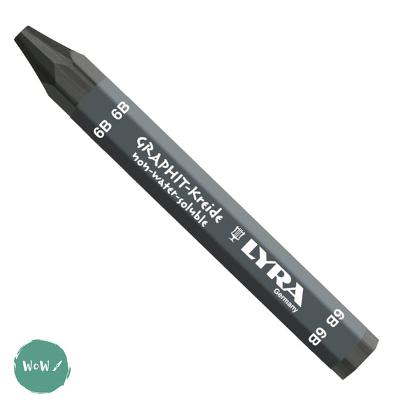 Pure Graphite - 6B Lyra REMBRANDT Graphite Crayon (non-soluble)