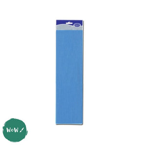 CREPE PAPER - 1.5 m x 50cm MID BLUE