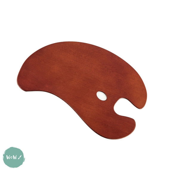 Wooden palette- Kidney shape 500 x 310 mm (20 x 12