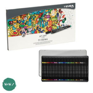 LYRA Hi-Quality Art Pen Tin - 30 Assorted Colours