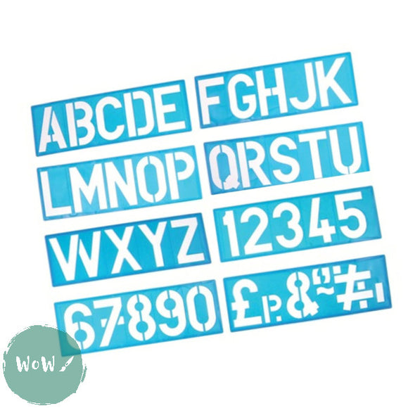 DRAWING ACCESSORY- Lettering Stencil- 100mm (4