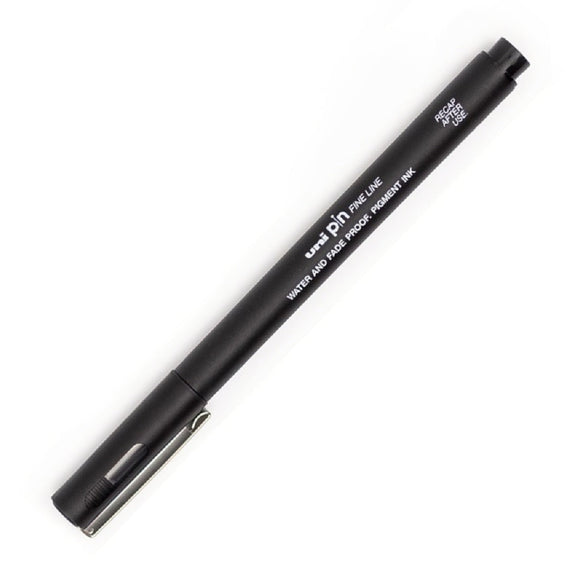 Uni Pin Fineliner Drawing Pen - Dark Grey Ink - Brush Nib - Single
