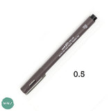 Uniball - Uni PIN - Fine line Pigment Pen - DARK GREY – mm 0.5