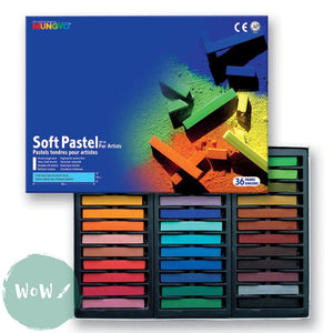 Soft Pastels Sets - Mungyo Soft Full Length Pastels for Artists- Set of 36