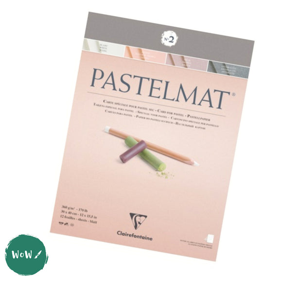 Clairefontaine PASTELMAT PAD 360gsm -  30 x 40 cm (approx. 12 x 16.5