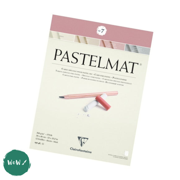 Clairefontaine PASTELMAT PAD 360gsm - 30 x 40 cm (approx. 12 x 16.5