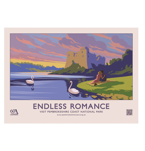 VISIT PEMBROKESHIRE A2 POSTER - 'Endless Romance' LANDSCAPE