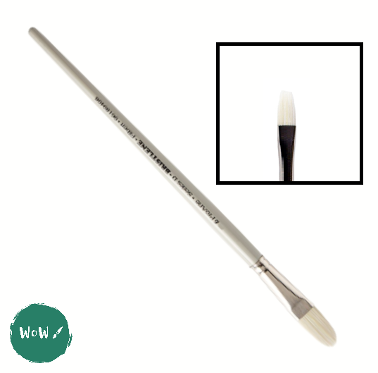 Oil & Acrylic Paint Brush - Pro Arte - Series D - BRISTLENE Synthetic Bristle – FILBERT – 2