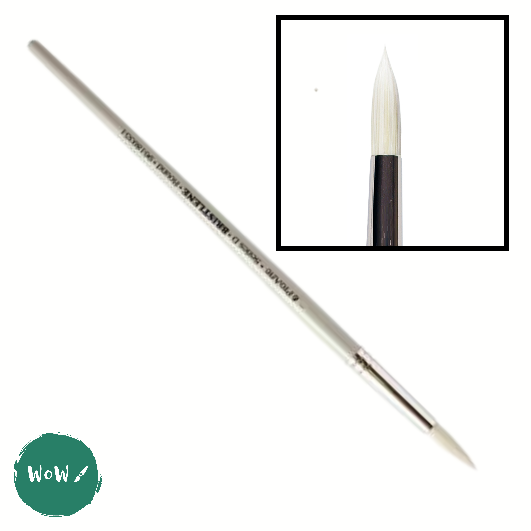 Oil & Acrylic Paint Brush - Pro Arte - Series D - BRISTLENE Synthetic Bristle – ROUND – 10