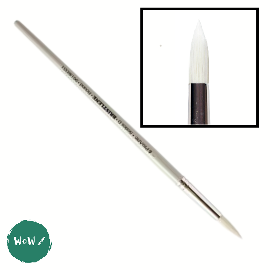 Oil & Acrylic Paint Brush - Pro Arte - Series D - BRISTLENE Synthetic Bristle – ROUND – 14