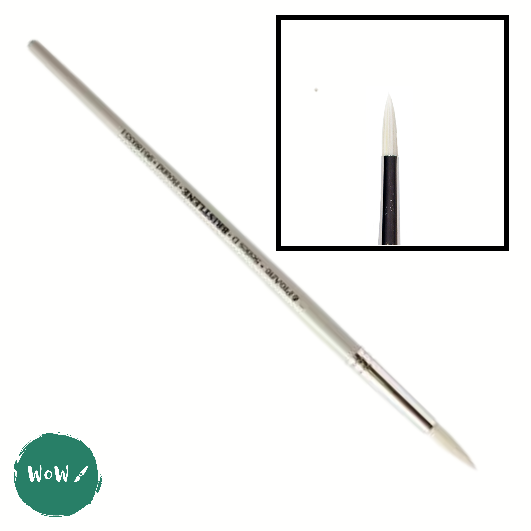 Oil & Acrylic Paint Brush - Pro Arte - Series D - BRISTLENE Synthetic Bristle – ROUND – 2