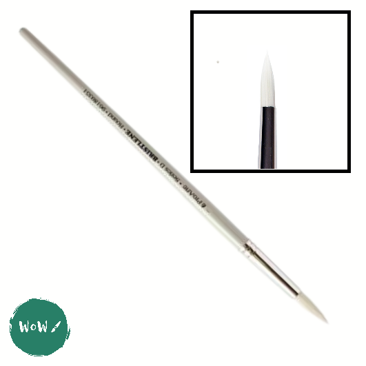 Oil & Acrylic Paint Brush - Pro Arte - Series D - BRISTLENE Synthetic Bristle – ROUND – 4