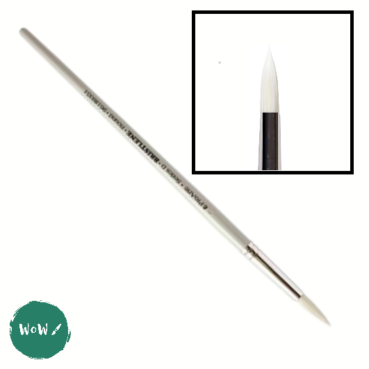 Oil & Acrylic Paint Brush - Pro Arte - Series D - BRISTLENE Synthetic Bristle – ROUND – 6