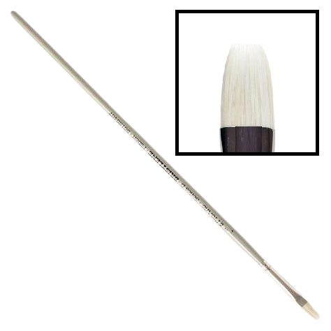 Oil & Acrylic Paint Brush - Pro Arte - Series D - BRISTLENE Synthetic Bristle – FLAT – 10