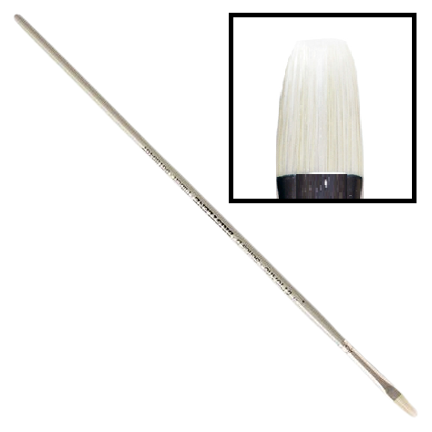 Oil & Acrylic Paint Brush - Pro Arte - Series D - BRISTLENE Synthetic Bristle – FLAT – 14