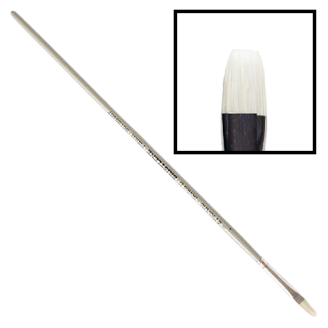 Oil & Acrylic Paint Brush - Pro Arte - Series D - BRISTLENE Synthetic Bristle – FLAT – 8