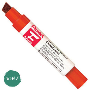 Permanent Marker- Pentel M180 Jumbo RED Chisel Tip