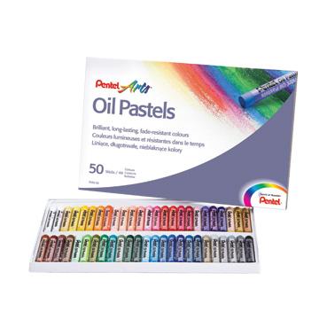 Oil Pastel Set - PENTEL Standard Size 50