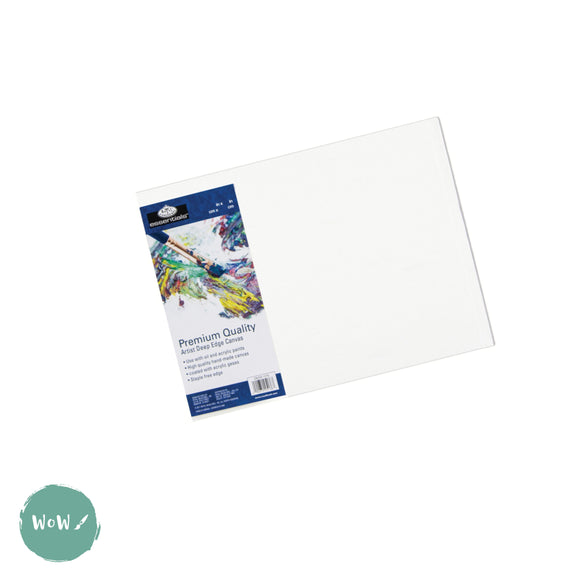DEEP EDGE White Primed Stretched 100% Cotton Canvas – ESSENTIALS - 16 x 20”, 406 x 508 mm, SINGLE
