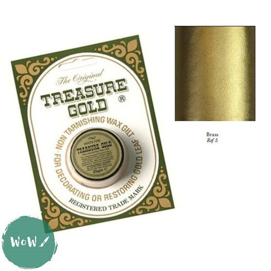 Gilding – TREASURE GOLD Wax 25gJar -	BRASS