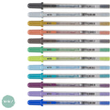 Gel Pen - SAKURA Gelly Roll - pack of 12 assorted - MOONLIGHT COSMOS PACK- 06 - 0.35mm