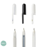 Gel Pen - SAKURA Gelly Roll - pack of 3 - BASICS - White, Black & 'Stardust' Clear Sparkle