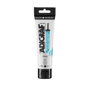 BLOCK PRINTING COLOUR - Water-soluble - Daler Rowney ADIGRAF - 150ml Tube - WHITE