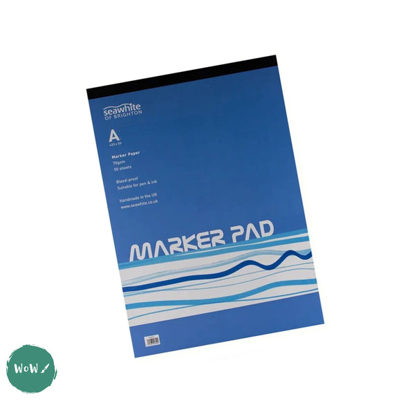 MARKER PEN BLEED-PROOF PAPER PAD - Seawhite - 70gsm – A3