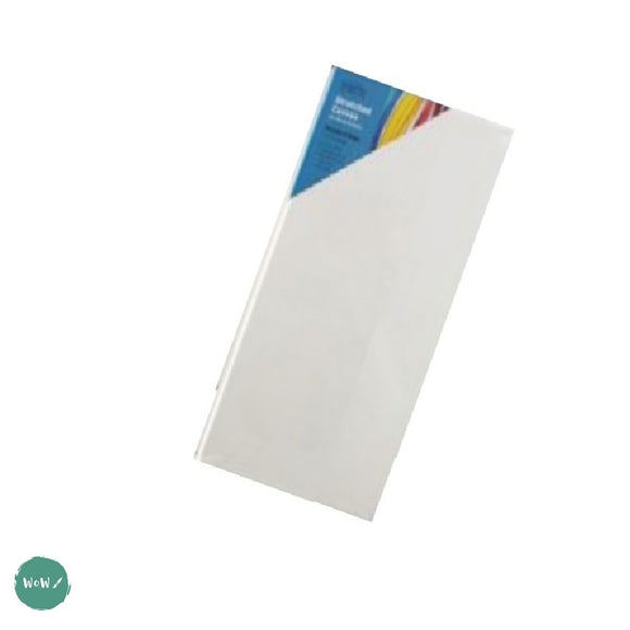 Artists Stretched Canvas - STANDARD Depth - WHITE PRIMED Cotton - SINGLE  - 350 gsm - 30 x 100 cm (approx. 12 x 39