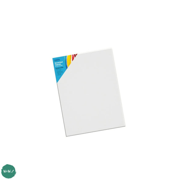 Artists Stretched Canvas - STANDARD Depth - WHITE PRIMED Cotton - SINGLE  - 350 gsm    - A2 (420 x 594 mm, 16.5 x 23.4”)