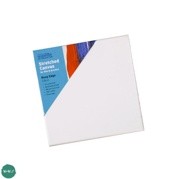 Artists Stretched Canvas - STANDARD Depth - WHITE PRIMED Cotton - SINGLE  - 350 gsm - 70 x 70cm (Approx. 27.5 x 27.5